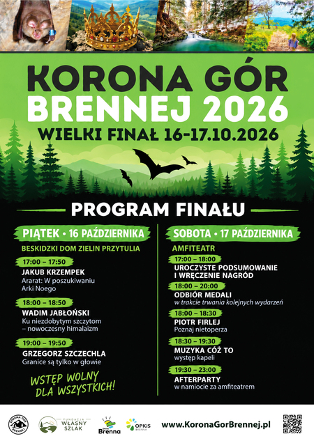 Korona Gór Brennej 2026 – wielki finał już 16–17 października! (kliknięcie spowoduje powiększenie obrazu)