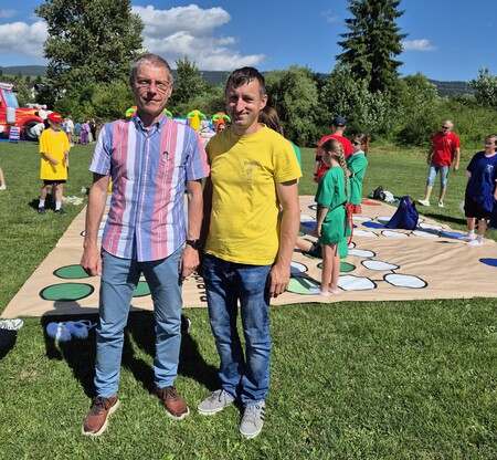 Delegacja z Brennej na Dniach Babina (kliknięcie spowoduje powiększenie obrazu)
