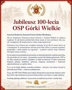 Jubileusz 100-lecia OSP Górki Wielkie