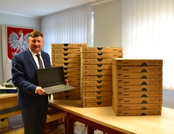 Laptopy z projektu Zdalna szkoła + w gminie Brenna