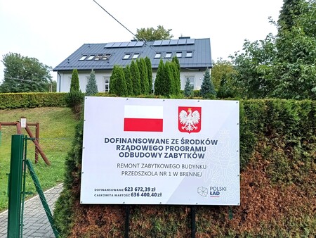 tablica promocyjna dla Rządowego Programu Odbudowy Zabytków (kliknięcie spowoduje powiększenie obrazu)