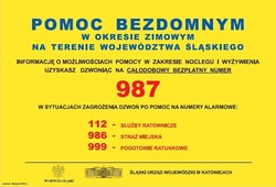 Informacja o pomocy osobom bezdomnym