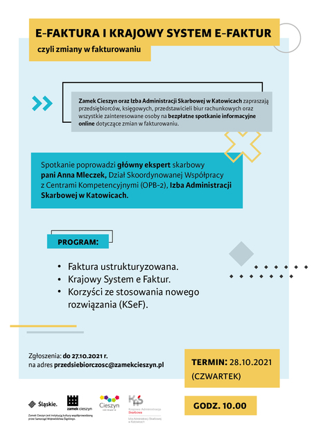 Informacja dot. spotkania w sprawie e-faktury i krajowego systemu e-faktur (kliknięcie spowoduje powiększenie obrazu)