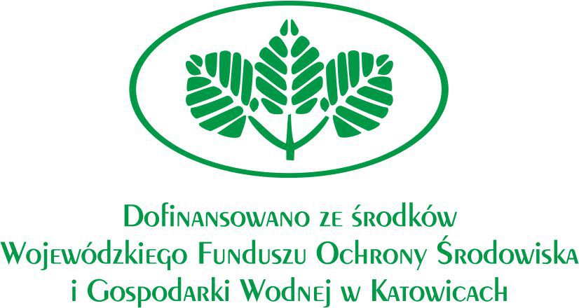 Logo z informacją o dofinansowaniu z Wojewódzkiego Fudnuszu Ochrony Środowiska i Gospodarki Wodnej w Katowicach