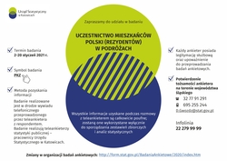 Plakat dot. uczestnictwa w badaniach