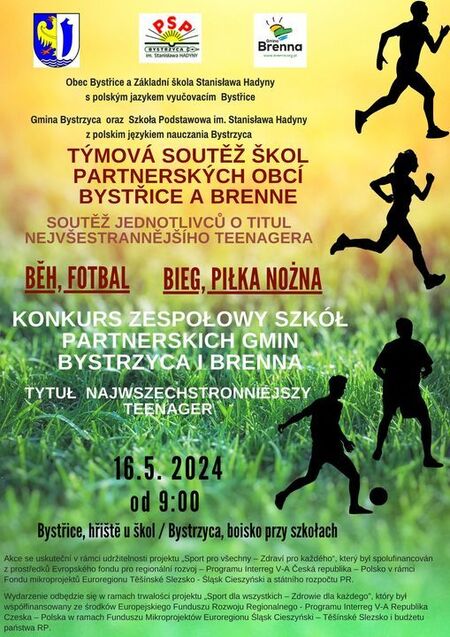 plakat informujacy o konkursie szkół z Bystrzycy i Brennej (kliknięcie spowoduje powiększenie obrazu)